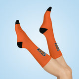 Gotham City Legends Cushioned Crew Socks - Orange/Orange/Blue