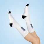 Gotham City Legends Cushioned Crew Socks - White/Purple/Teal