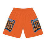 Gotham City Legends Basketball Shorts (AOP)-Orange/Royal/Orange