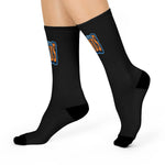 Gotham City Legends Cushioned Crew Socks - Black/Orange/Blue