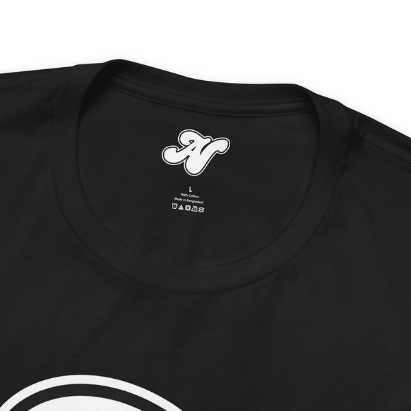 Alota Note$ Garmentry White Lettermark/Wordmark Combo Logo x Dollar Sign Icon Unisex Jersey Short Sleeve Tee