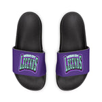 Gotham City Legends Men's PU Slide Sandals-Purple/Teal/Purple