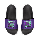 Gotham City Legends Men's PU Slide Sandals-Purple/Teal/Purple