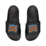 Gotham City Legends Men's PU Slide Sandals-Black/Orange/Royal