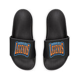 Gotham City Legends Men's PU Slide Sandals-Black/Orange/Royal