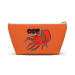 On Fleek Cosmetics Accessory Pouch w T-bottom - Orange/Orange