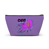 On Fleek Cosmetics Accessory Pouch w T-bottom - Lavender/Purple