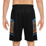 Gotham City Legends Basketball Shorts (AOP)-Black/Royal/Orange