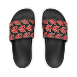 Alota Note$ Garmentry ‘>$’ Icon Pattern Men's Slide Sandals - DGMGR Black