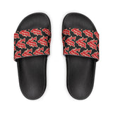 Alota Note$ Garmentry ‘>$’ Icon Pattern Men's Slide Sandals - DGMGR Black