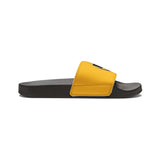 On Fleek Cosmetics Women's PU Slide Sandals-yellow/yellow