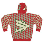 Alota Note$ '4Logo' Unisex Pullover Hoodie (AOP) 'DGMGR' Red