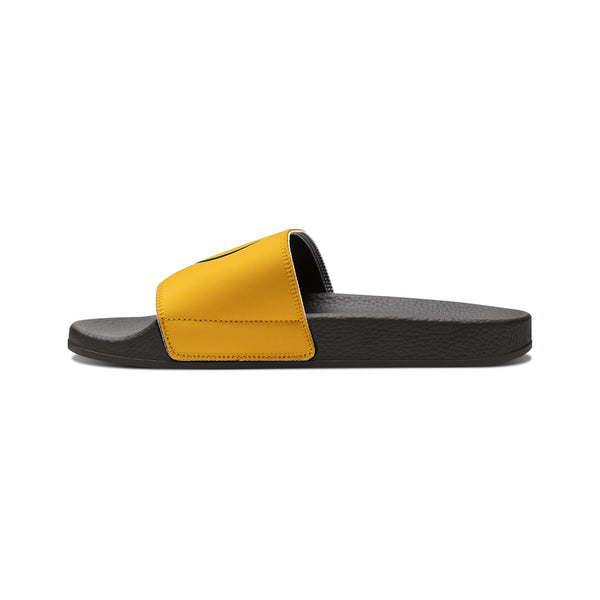 On Fleek Cosmetics Women's PU Slide Sandals-yellow/yellow