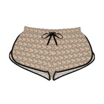 Alota Note$ Garmentry >$ Icon Pattern Women's Relaxed Boy Shorts (AOP) - DGMGR Seamoss