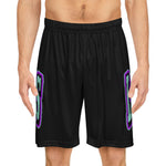 Gotham City Legends Basketball Shorts (AOP)-Black/Teal/Purple