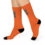 Gotham City Legends Cushioned Crew Socks - Orange/Orange/Blue