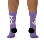 Alota Note$ Garmentry Monogram DTG Socks-Lavender