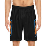 Gotham City Legends Basketball Shorts (AOP)-Black/Royal/Orange