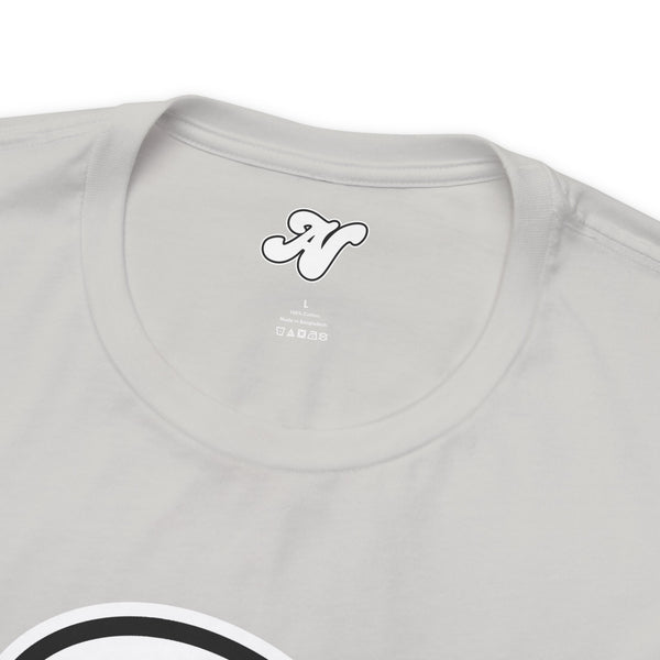 Alota Note$ Garmentry White Lettermark/Wordmark Combo Logo x Dollar Sign Icon Unisex Jersey Short Sleeve Tee