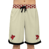 Alota Note$ Garmentry Basketball Rib Shorts (AOP) - DGMGR Tan