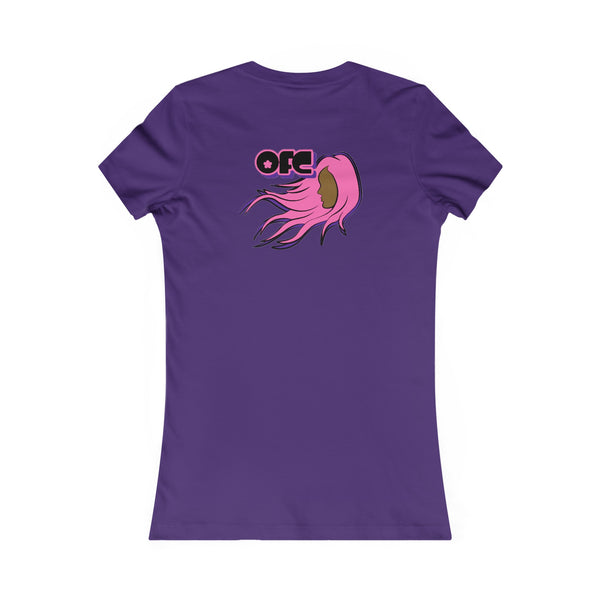 On Fleek Cosmetics Women's Favorite Tee - salmon logo