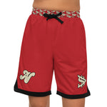 Alota Note$ Garmentry Basketball Rib Shorts (AOP) - DGMGR Red