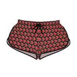 Alota Note$ Garmentry >$ Icon Pattern Women's Relaxed Boy Shorts (AOP) - DGMGR Black