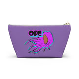 On Fleek Cosmetics Accessory Pouch w T-bottom - Lavender/Purple