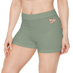 Alota Note$ Garmentry Women's Boy Shorts (AOP) -DGMGR Seamoss