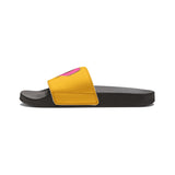 On Fleek Cosmetics Women's PU Slide Sandals-yellow/yellow