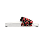 Alota Note$ Garmentry ‘>$’ Icon Pattern Women's Slide Sandals - DGMGR Black