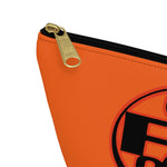 On Fleek Cosmetics Accessory Pouch w T-bottom - Orange/Orange