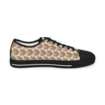 Alota Note$ Garmentry >$ Icon Pattern Men's Low Top Sneakers - DGMGR Oatmeal