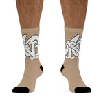 Alota Note$ Garmentry Monogram DTG Socks-Tan