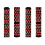 Alota Note$ Garmentry Dollar Sign Icon Pattern Sublimation Socks - Dont Get Mad Get Rich Colorway1