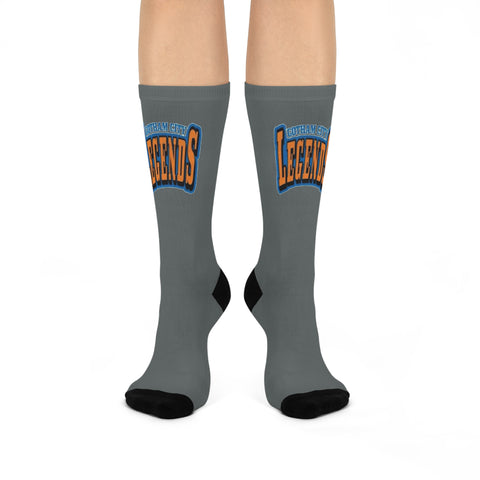 Gotham City Legends Cushioned Crew Socks - Charcoal/Orange/Blue