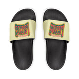 Gotham City Legends Men's PU Slide Sandals-Wheat/Tomato/Pine/Goldenrod Lime