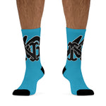 Alota Note$ Garmentry Monogram(Blk) DTG Socks-Hawaiian