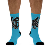 Alota Note$ Garmentry Monogram(Blk) DTG Socks-Hawaiian