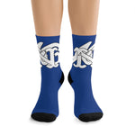 Alota Note$ Garmentry Monogram DTG Socks-Royal Blue