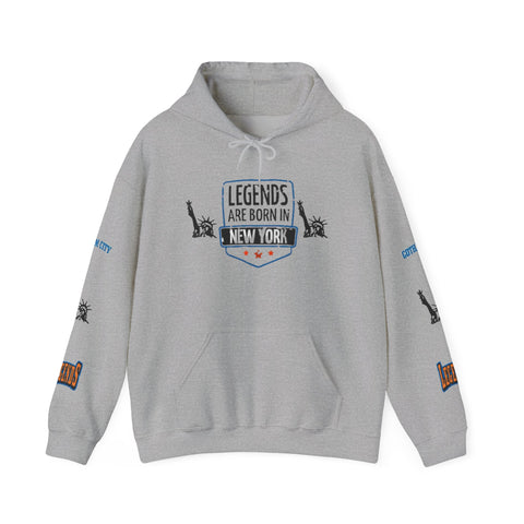 Gotham City Legends 'LEGENDS Are Born in NY' Unisex Heavy Blend™ Hooded Sweatshirt