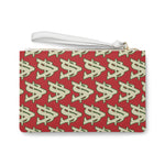 Alota Note$ Garmentry ‘>$’ Icon Pattern Clutch Bag - DGMGR Red