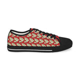 Alota Note$ Garmentry >$ Icon Pattern Men's Low Top Sneakers - DGMGR Red