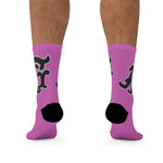 Alota Note$ Garmentry Monogram(Blk) DTG Socks-Pinky