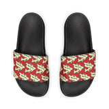 Alota Note$ Garmentry ‘>$’ Icon Pattern Men's Slide Sandals - DGMGR Red