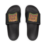 Gotham City Legends Men's PU Slide Sandals-Black/Tomato/Pine/Goldenrod Lime