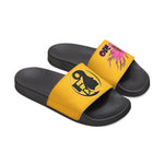 On Fleek Cosmetics Women's PU Slide Sandals-yellow/yellow