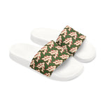 Alota Note$ Garmentry ‘>$’ Icon Pattern Men's Slide Sandals - DGMGR Forest