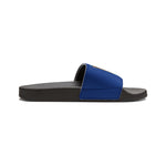 Gotham City Legends Men's PU Slide Sandals-Royal/Orange/Royal