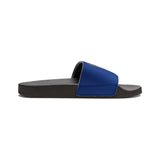 Gotham City Legends Men's PU Slide Sandals-Royal/Orange/Royal